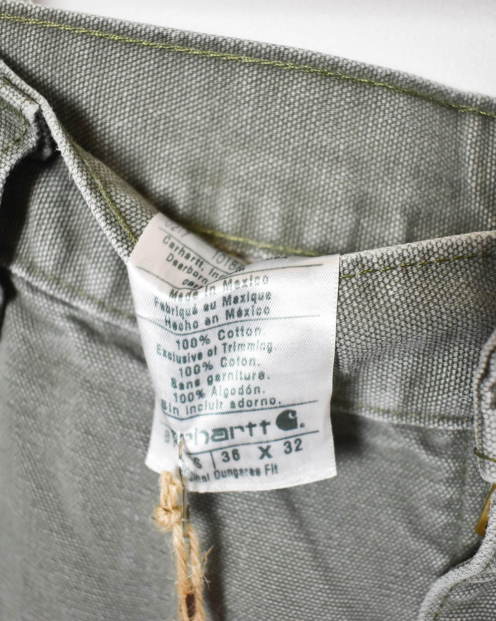 Khaki Carhartt Carpenter Jeans - W34 L30