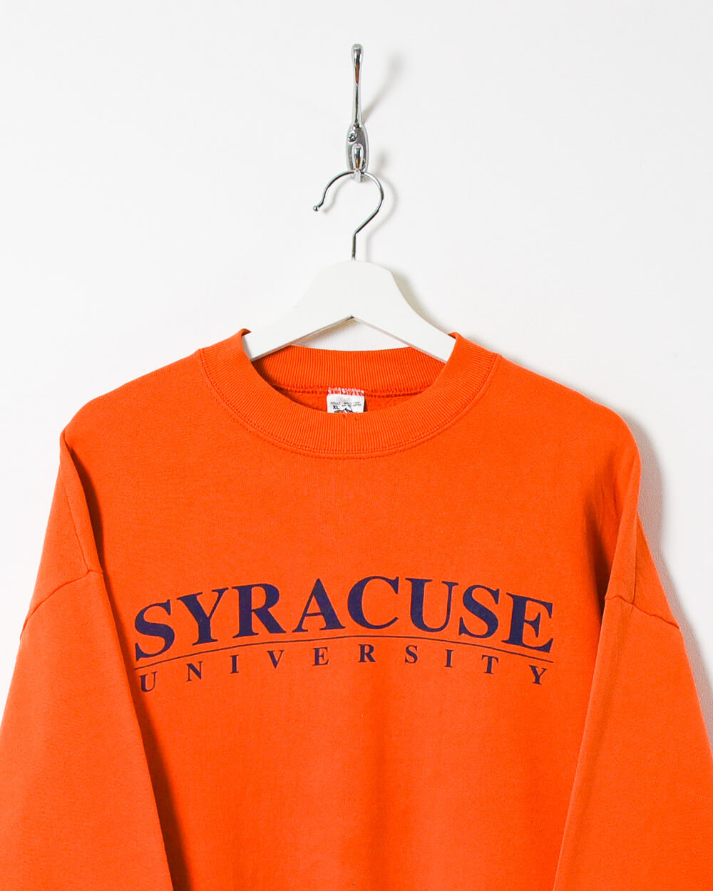 Orange Fruit of The Loom Syracuse University Sweatshirt - Large