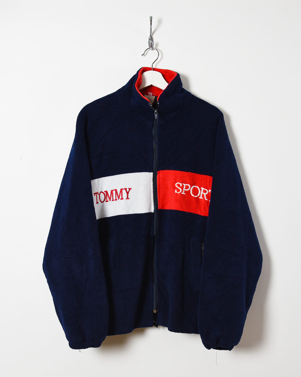 Navy Tommy Sport Zip-Through Fleece - Large