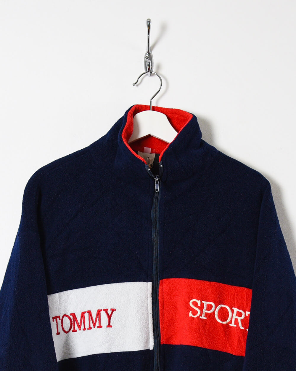 Navy Tommy Sport Zip-Through Fleece - Large