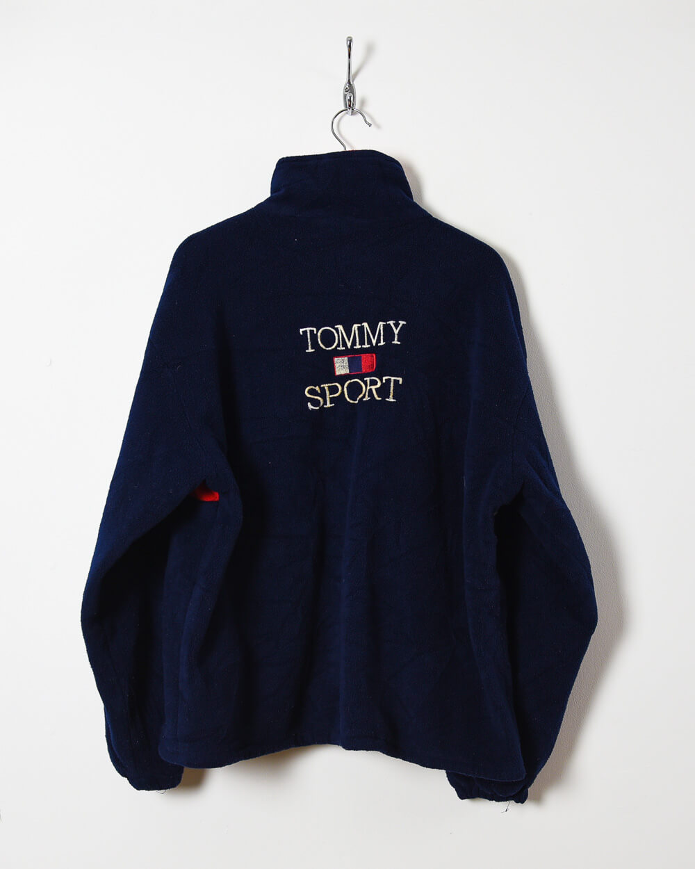 Navy Tommy Sport Zip-Through Fleece - Large