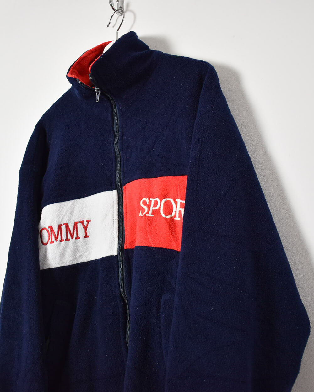 Navy Tommy Sport Zip-Through Fleece - Large