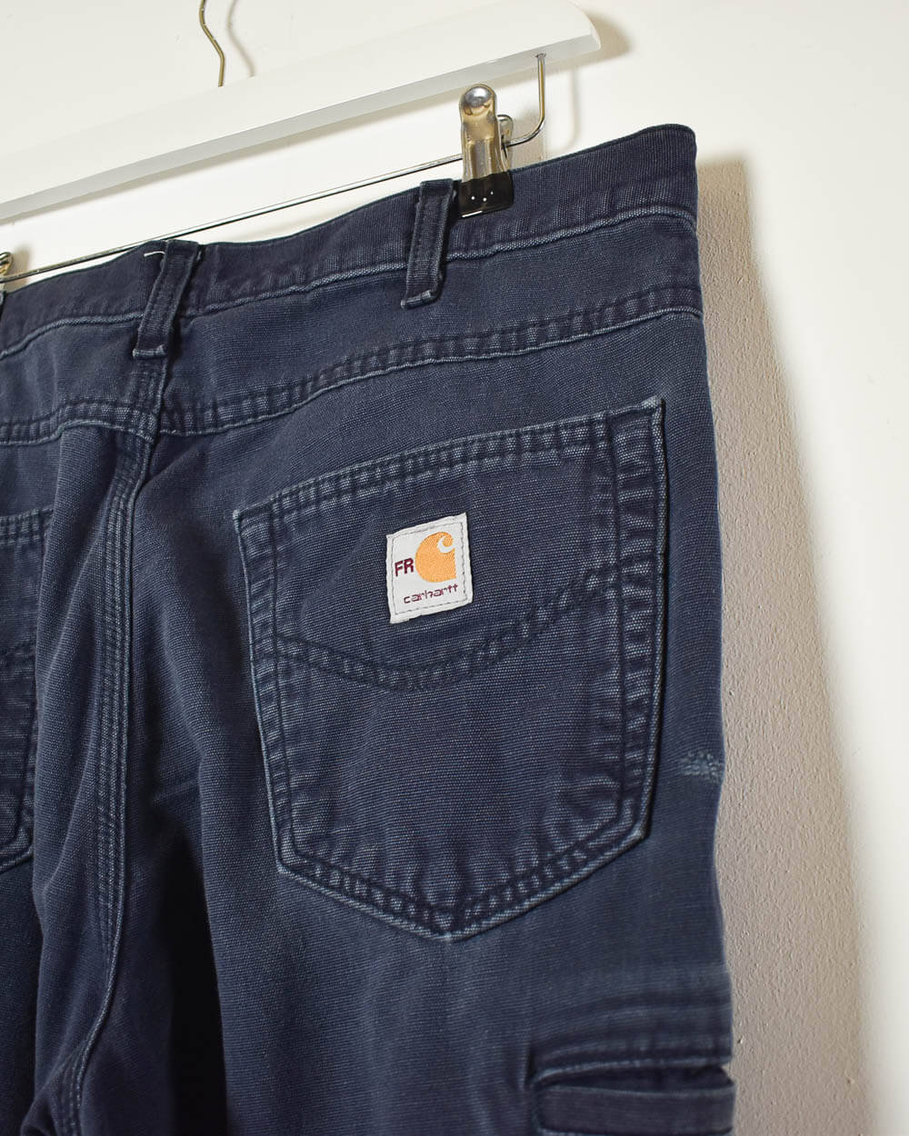 Navy Carhartt Heavyweight FR Carpenter Jeans - W34 L32