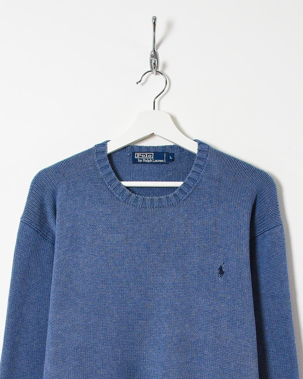 Blue Ralph Lauren Knitted Sweatshirt - Large