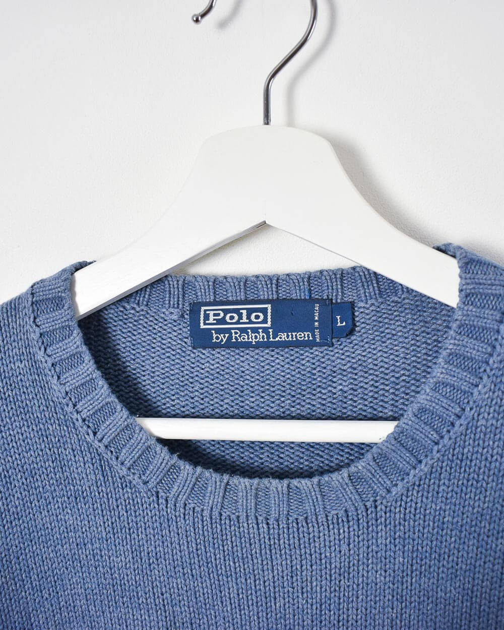 Blue Ralph Lauren Knitted Sweatshirt - Large