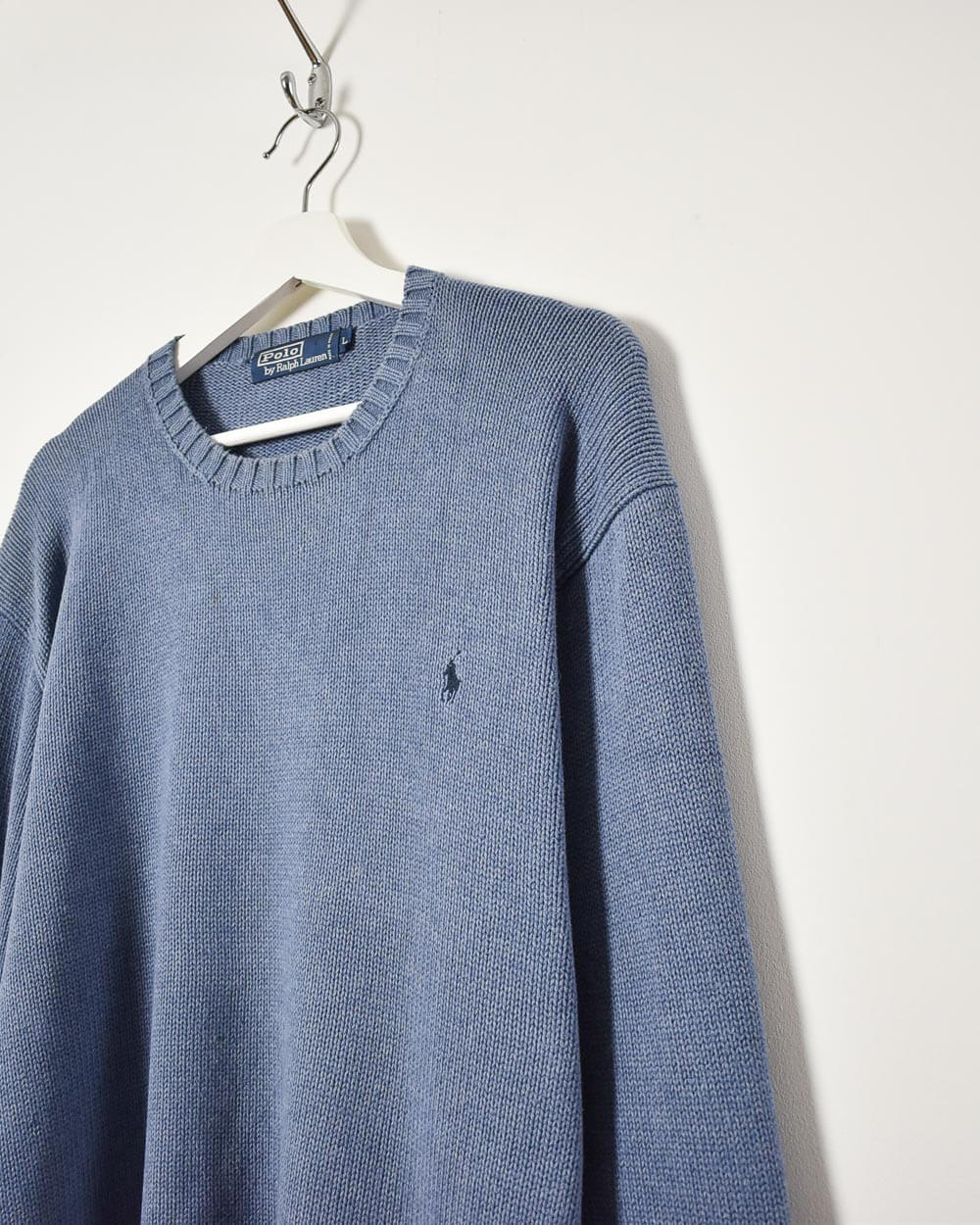 Blue Ralph Lauren Knitted Sweatshirt - Large