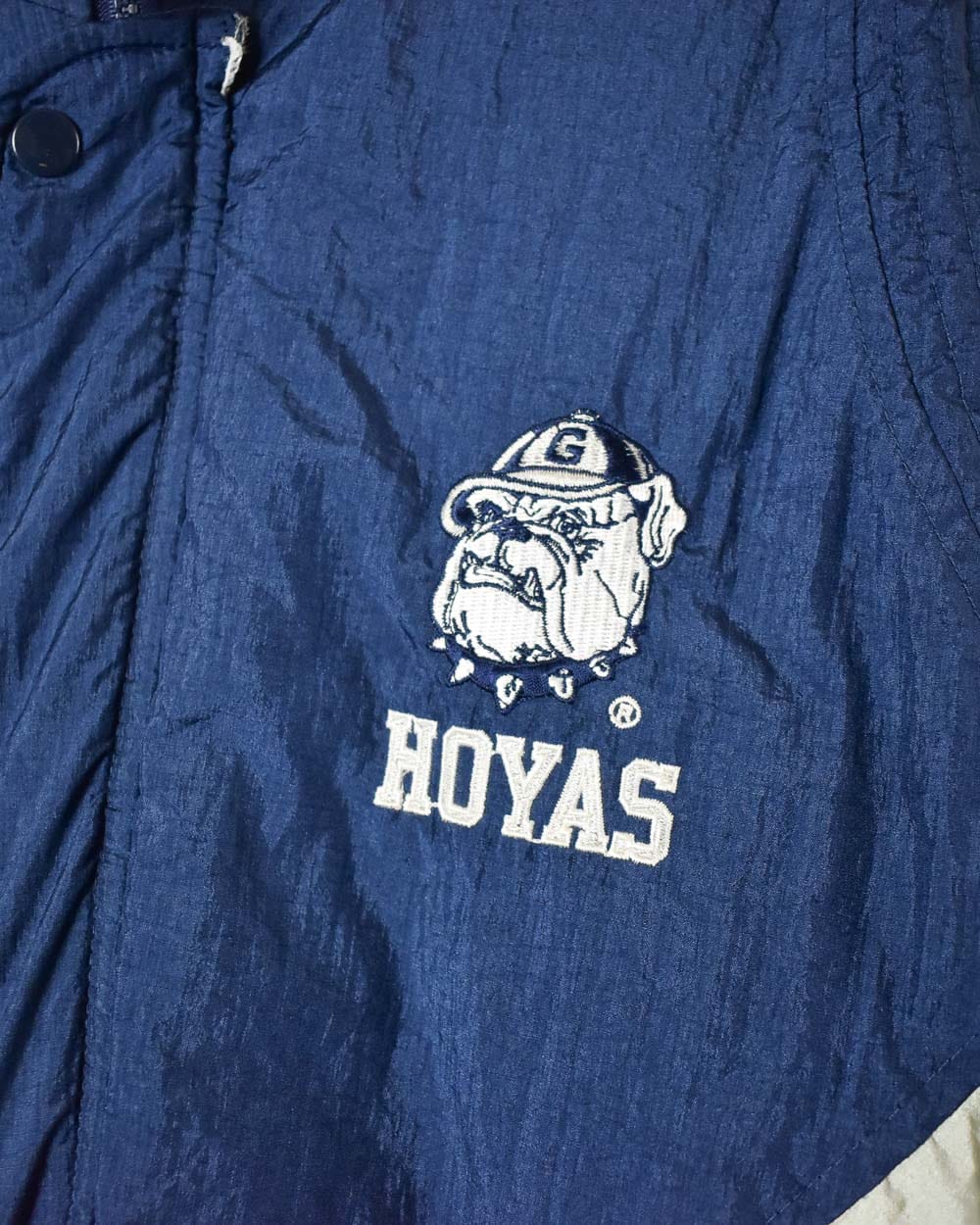 Navy Starter Georgetown Hoyas Quilted Jacket - Medium