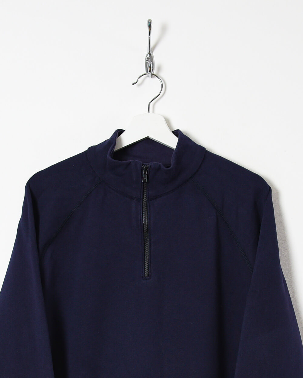 Navy Carhartt Fire Resistant 1/4 Zip Sweatshirt - Large