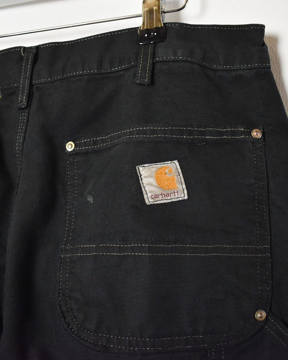 Black Carhartt Double Knee Carpenter Jeans - W34 L32