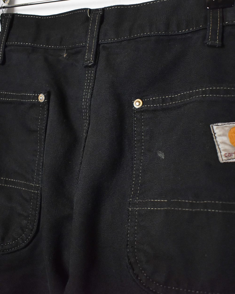 Black Carhartt Double Knee Carpenter Jeans - W34 L32