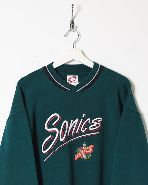 Vintage 90s Cotton Mix Green Seattle Sonics Sweatshirt - Large– Domno  Vintage