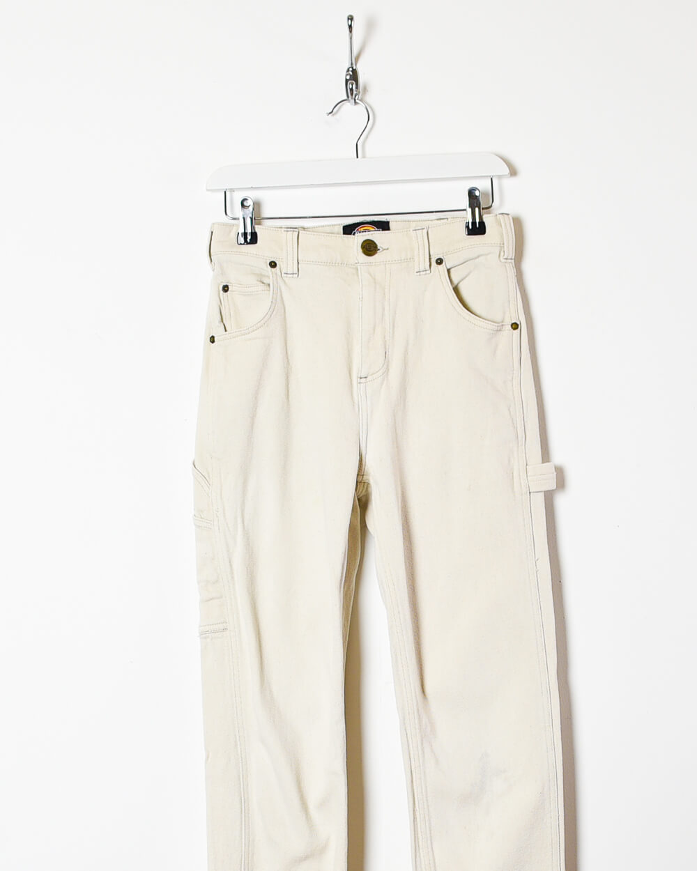 White Dickies Women's Carpenter Jeans - W28 L27