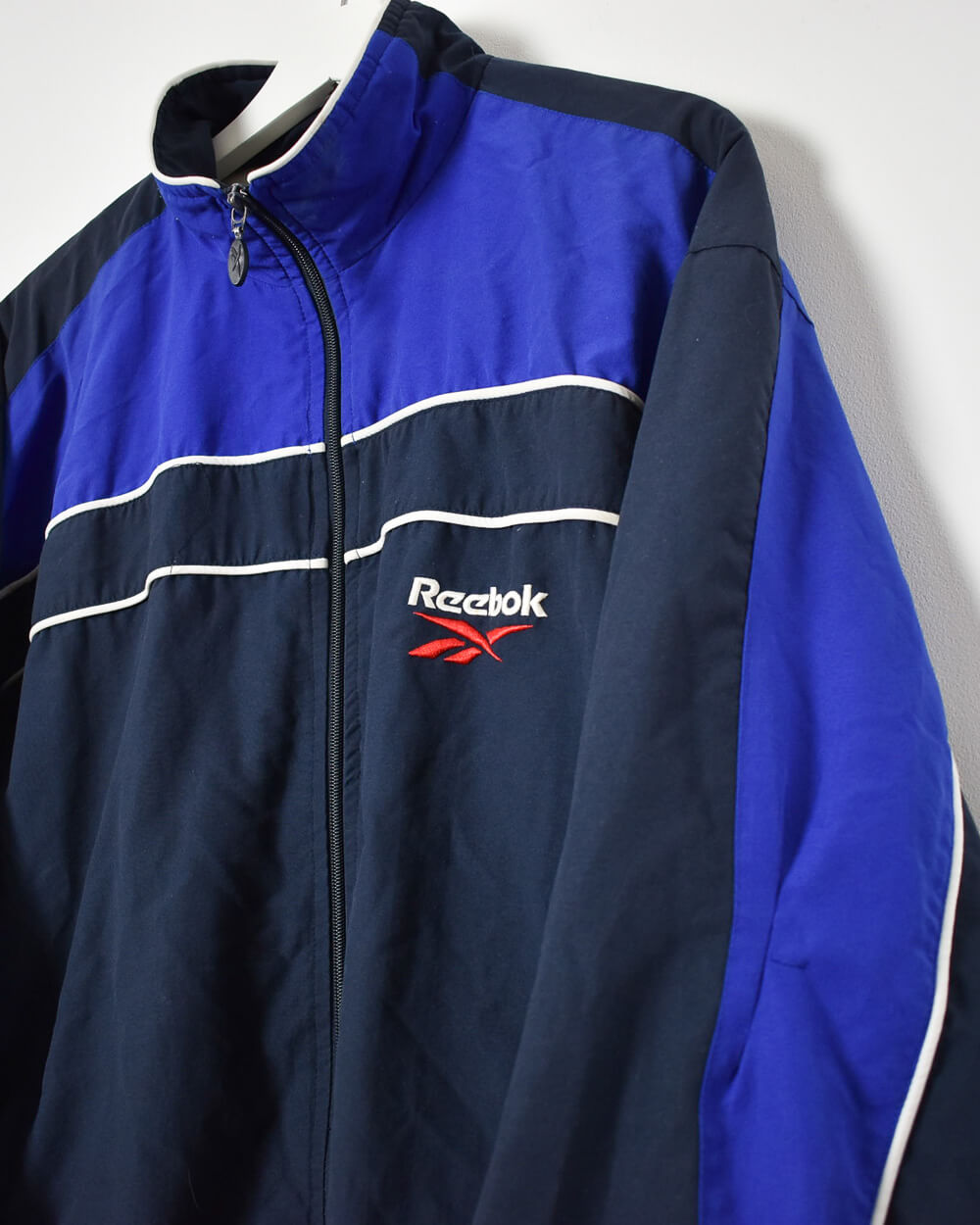 Navy Reebok Windbreaker Jacket - Large