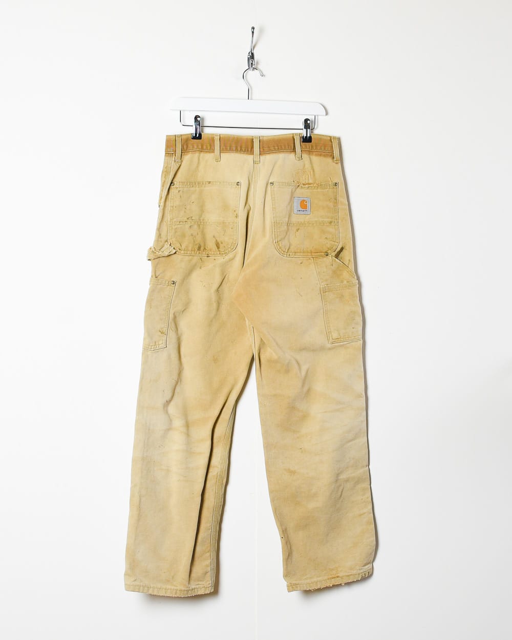 Neutral Carhartt Distressed Double Knee Carpenter Jeans - W32 L30