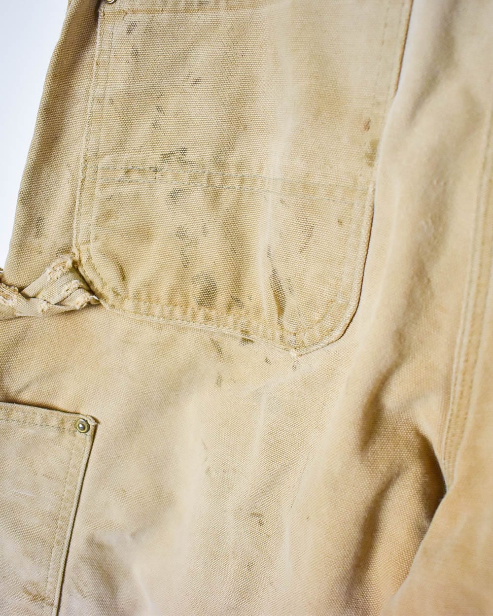 Neutral Carhartt Distressed Double Knee Carpenter Jeans - W32 L30