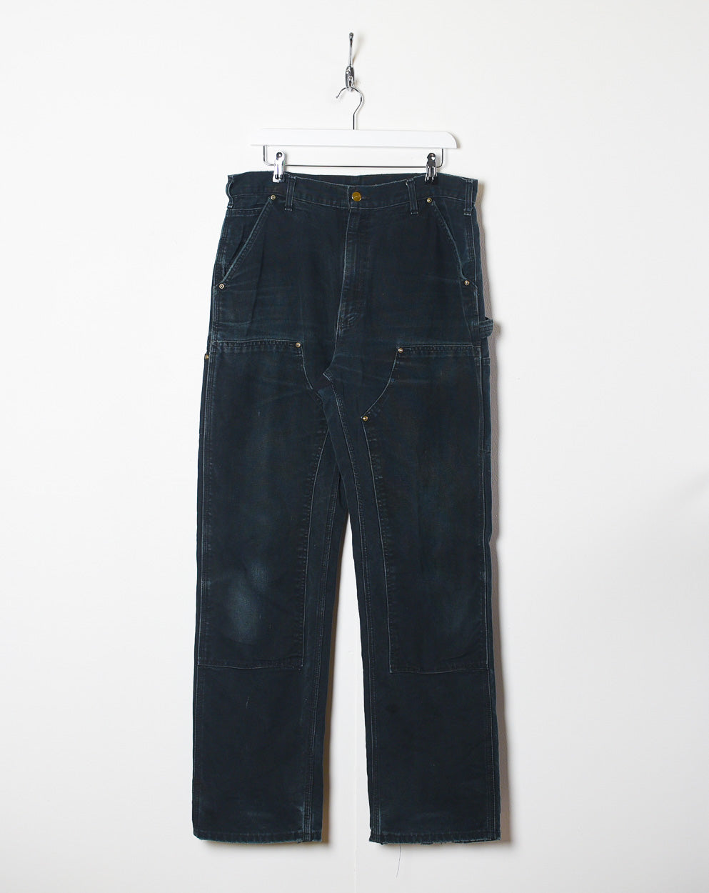 Black Carhartt Double Knee Carpenter Jeans - W34 L34