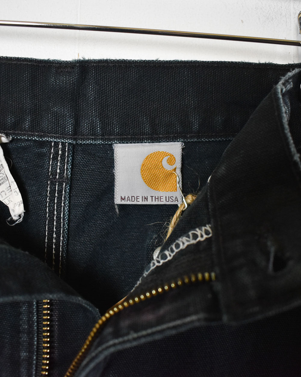 Black Carhartt Double Knee Carpenter Jeans - W34 L34