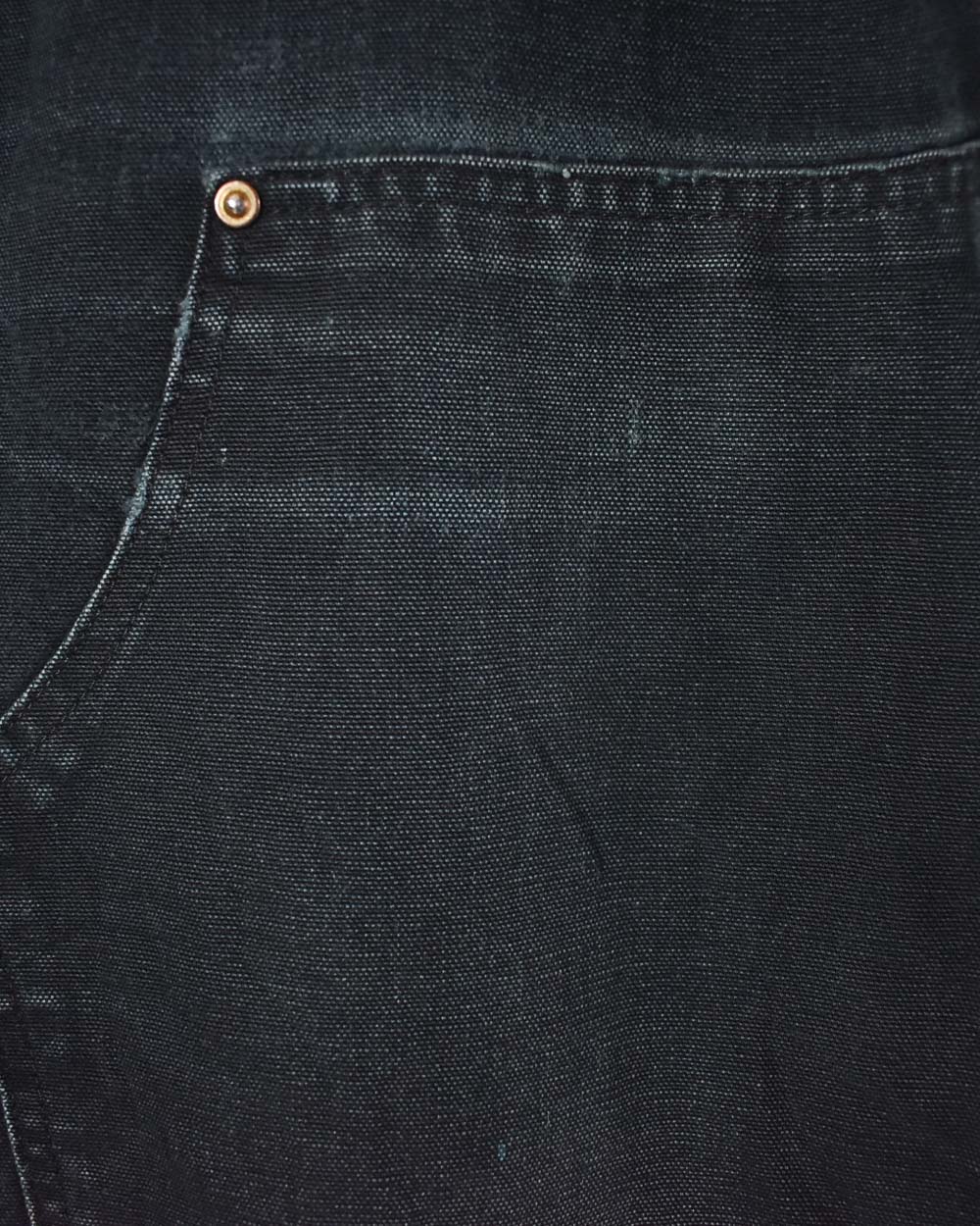Black Carhartt Double Knee Carpenter Jeans - W34 L34