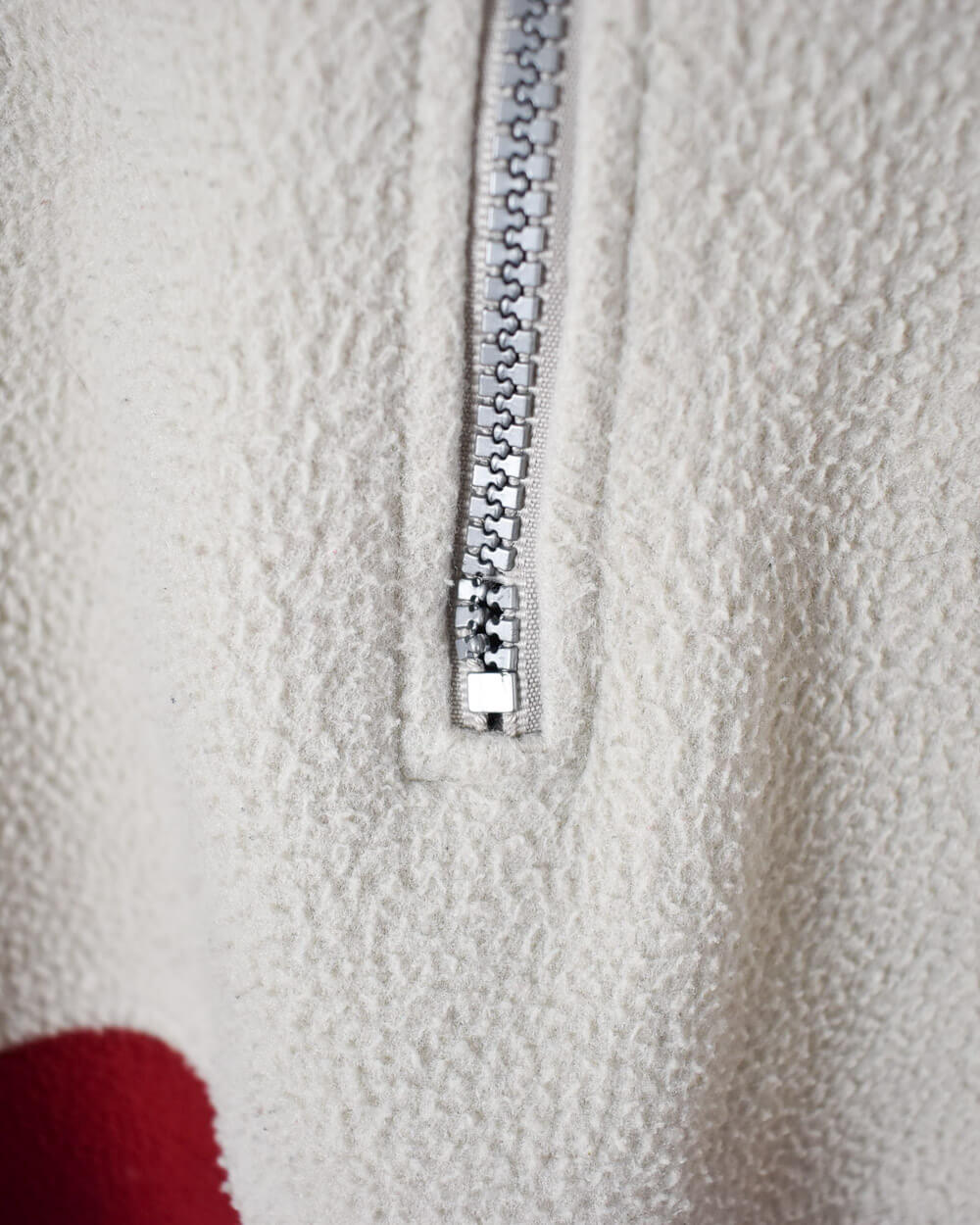 Neutral Crane 1/4 Zip Colour Block Fleece - Large