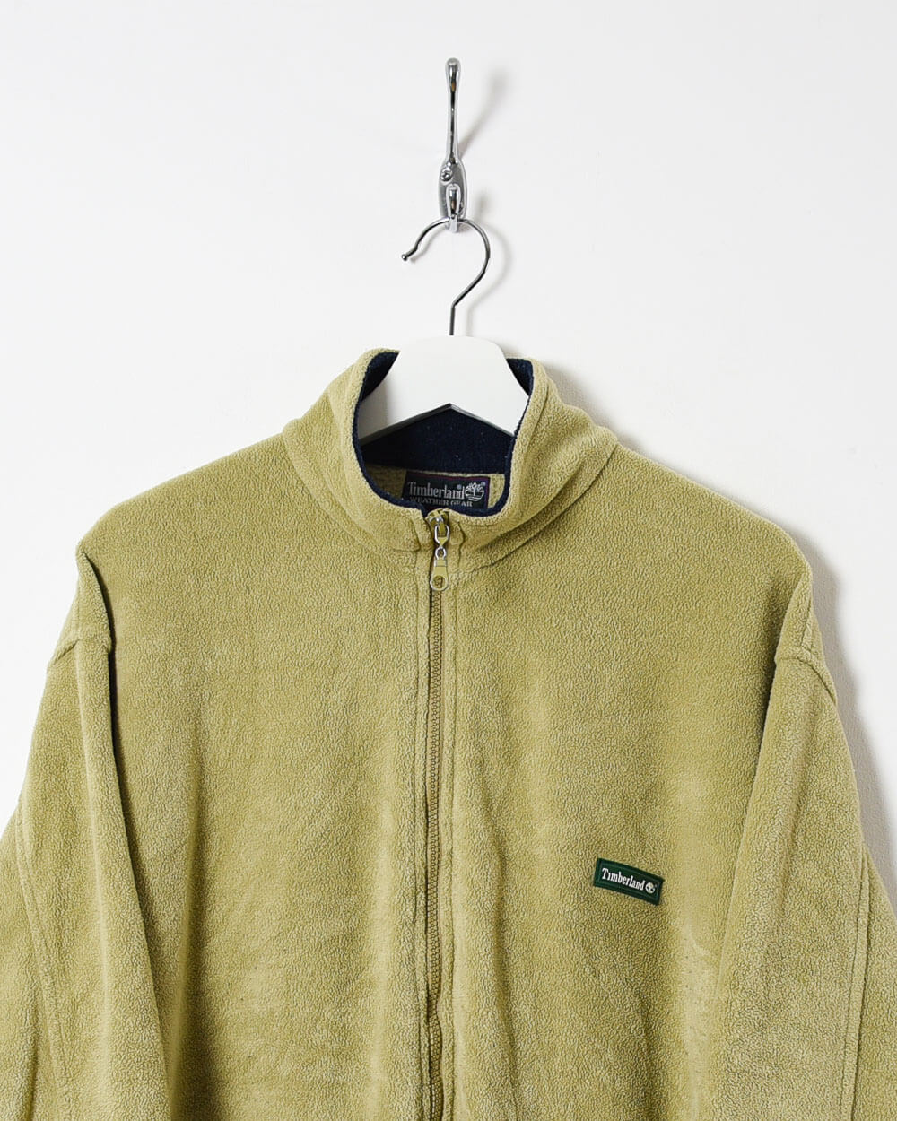 Khaki Timberland Zip-Through Sweatshirt - Large