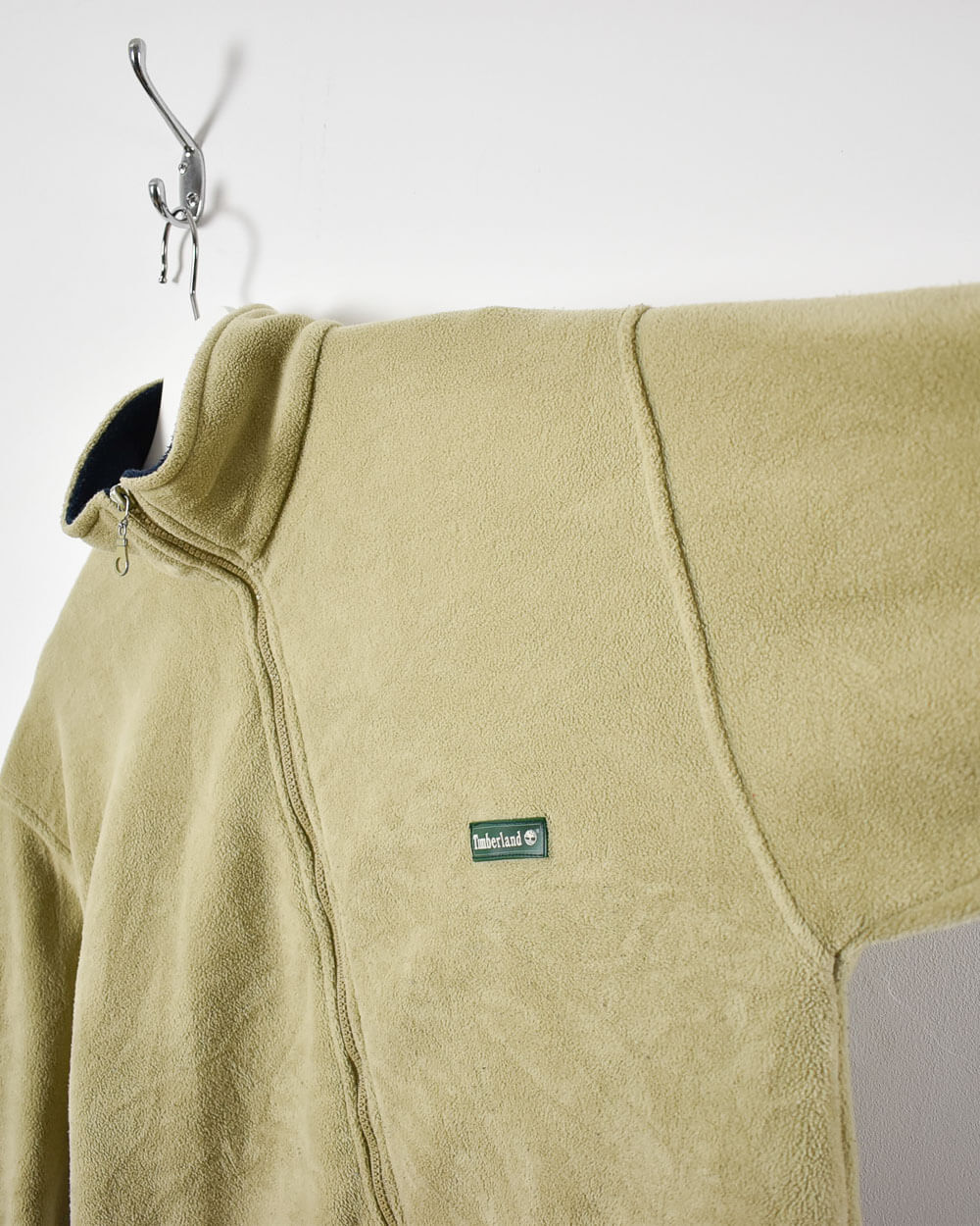 Khaki Timberland Zip-Through Sweatshirt - Large