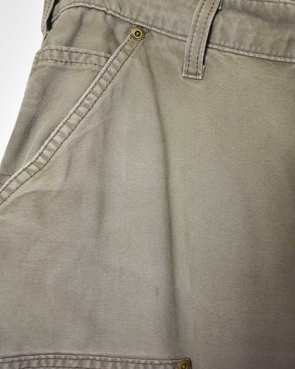 Neutral Carhartt Double Knee Carpenter Cargo Jeans - W32 L30