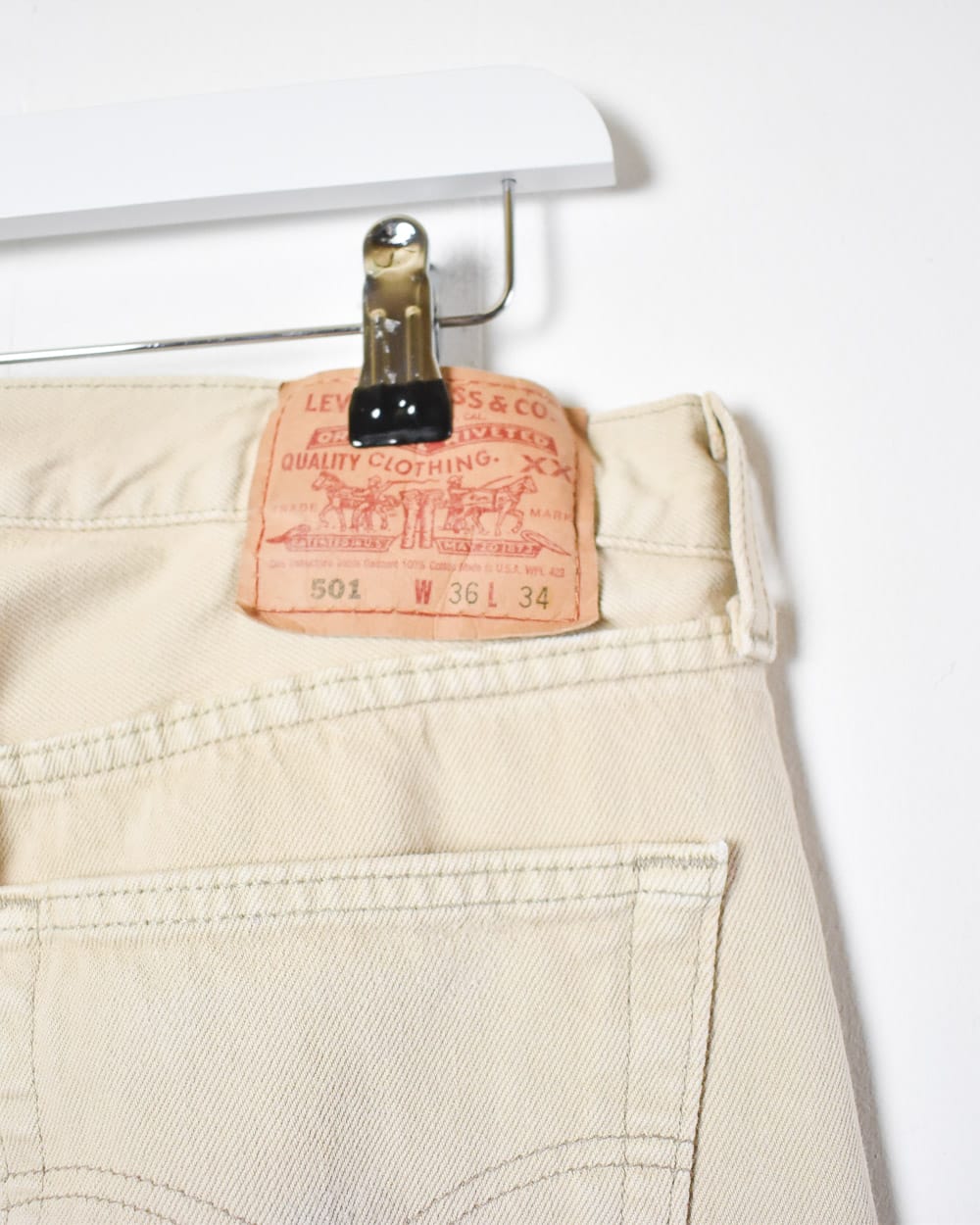 Neutral Levi's USA 501 Jeans - W34 L30