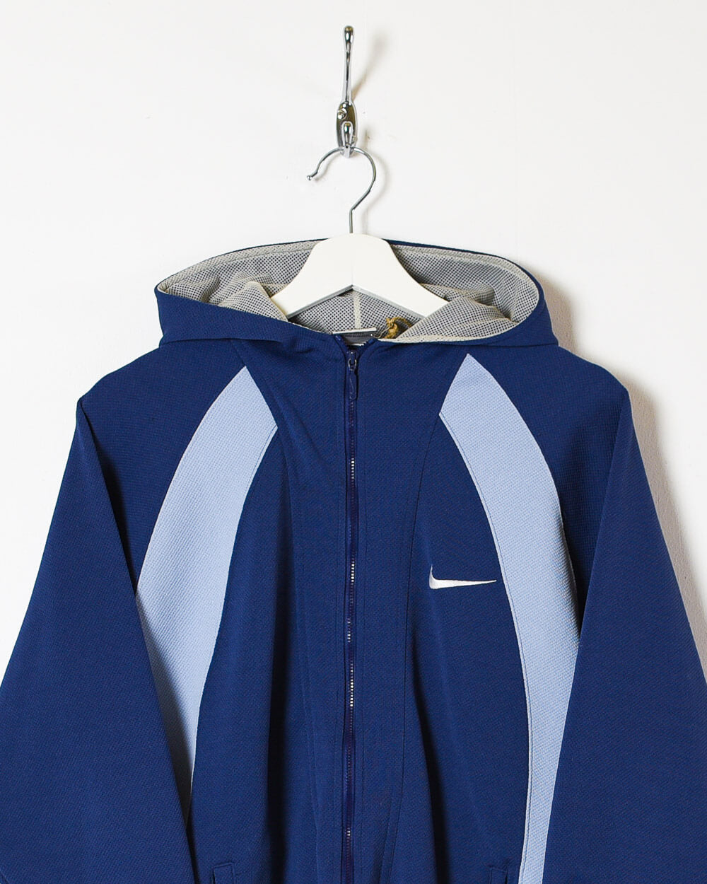 Navy Nike Women's Zip-Through Hoodie - Medium