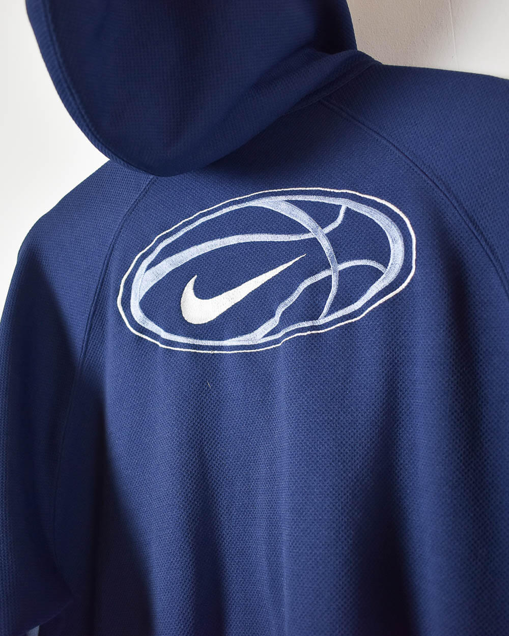 Navy Nike Women's Zip-Through Hoodie - Medium