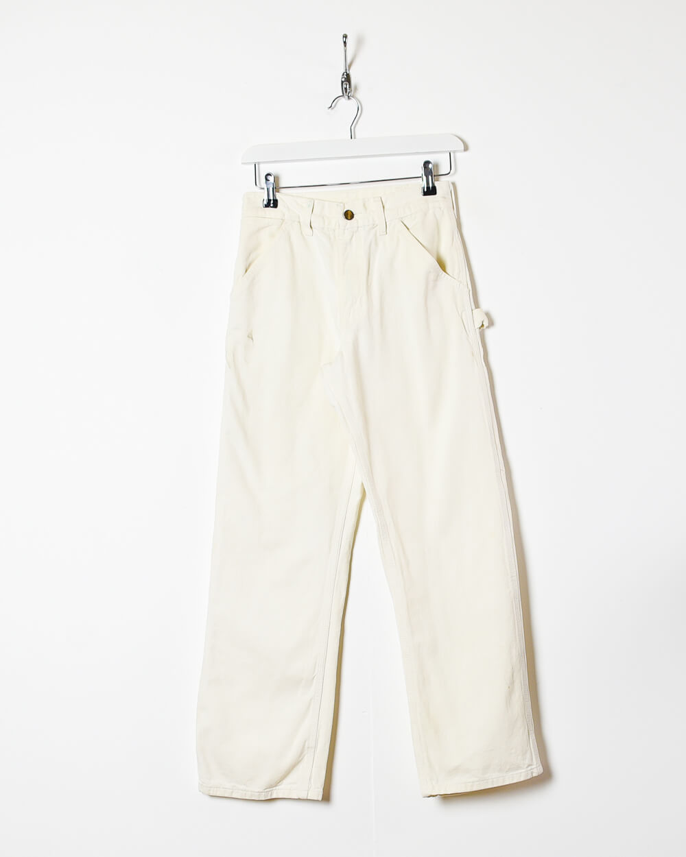 White Carhartt Women's Carpenter Jeans - W26 L28