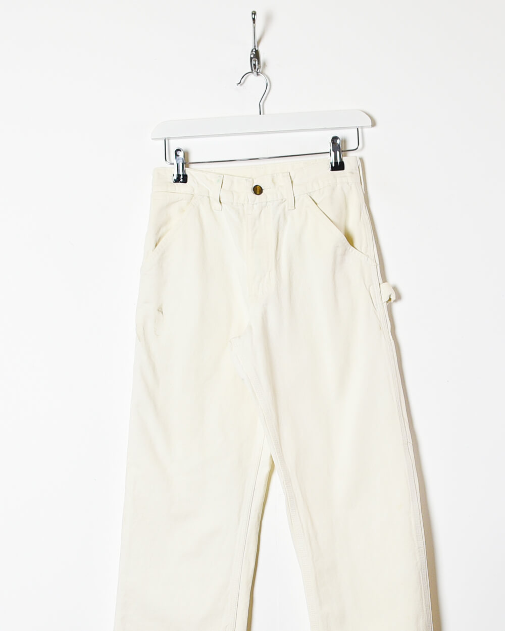 White Carhartt Women's Carpenter Jeans - W26 L28