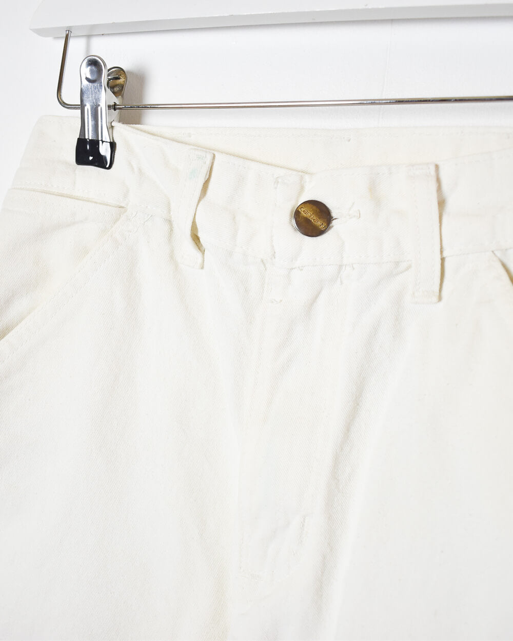 White Carhartt Women's Carpenter Jeans - W26 L28