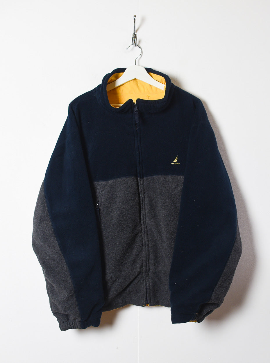 Yellow Nautica Reversible Fleece Jacket - X-Large