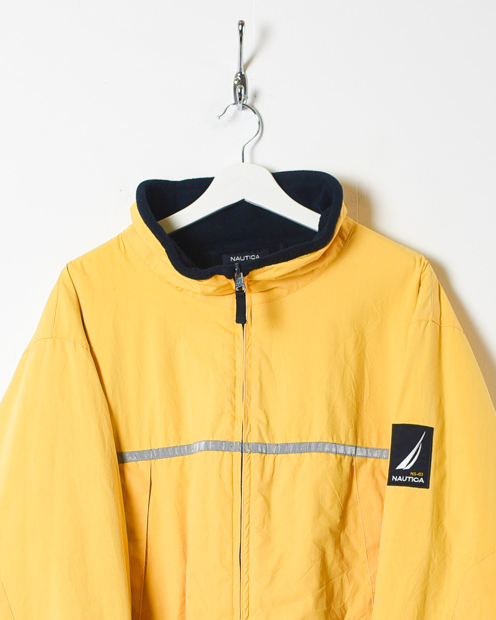 Yellow Nautica Reversible Fleece Jacket - X-Large