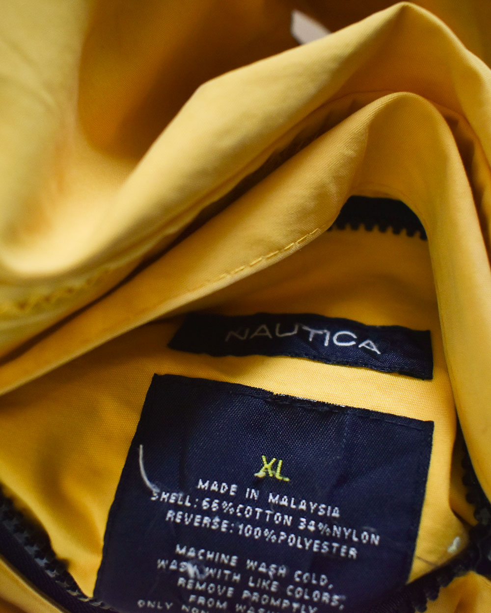 Yellow Nautica Reversible Fleece Jacket - X-Large