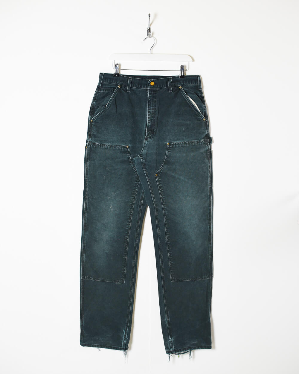 Black Carhartt Heavyweight Double Knee Carpenter Jeans - W32 L35