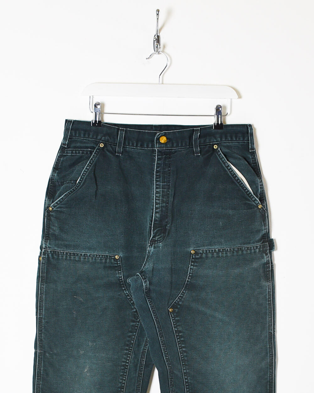 Black Carhartt Heavyweight Double Knee Carpenter Jeans - W32 L35