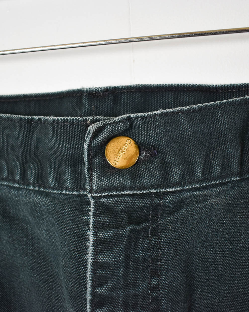 Black Carhartt Heavyweight Double Knee Carpenter Jeans - W32 L35