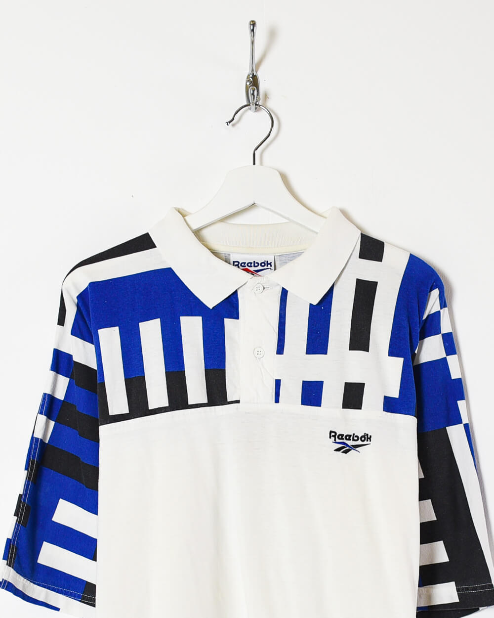 White Reebok Polo Shirt - XX-Large