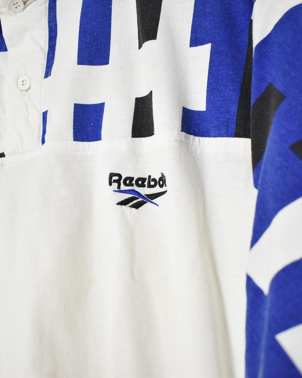 White Reebok Polo Shirt - XX-Large