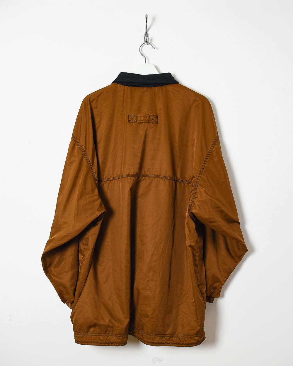 Brown Nike 1/4 Zip Windbreaker Jacket - Large