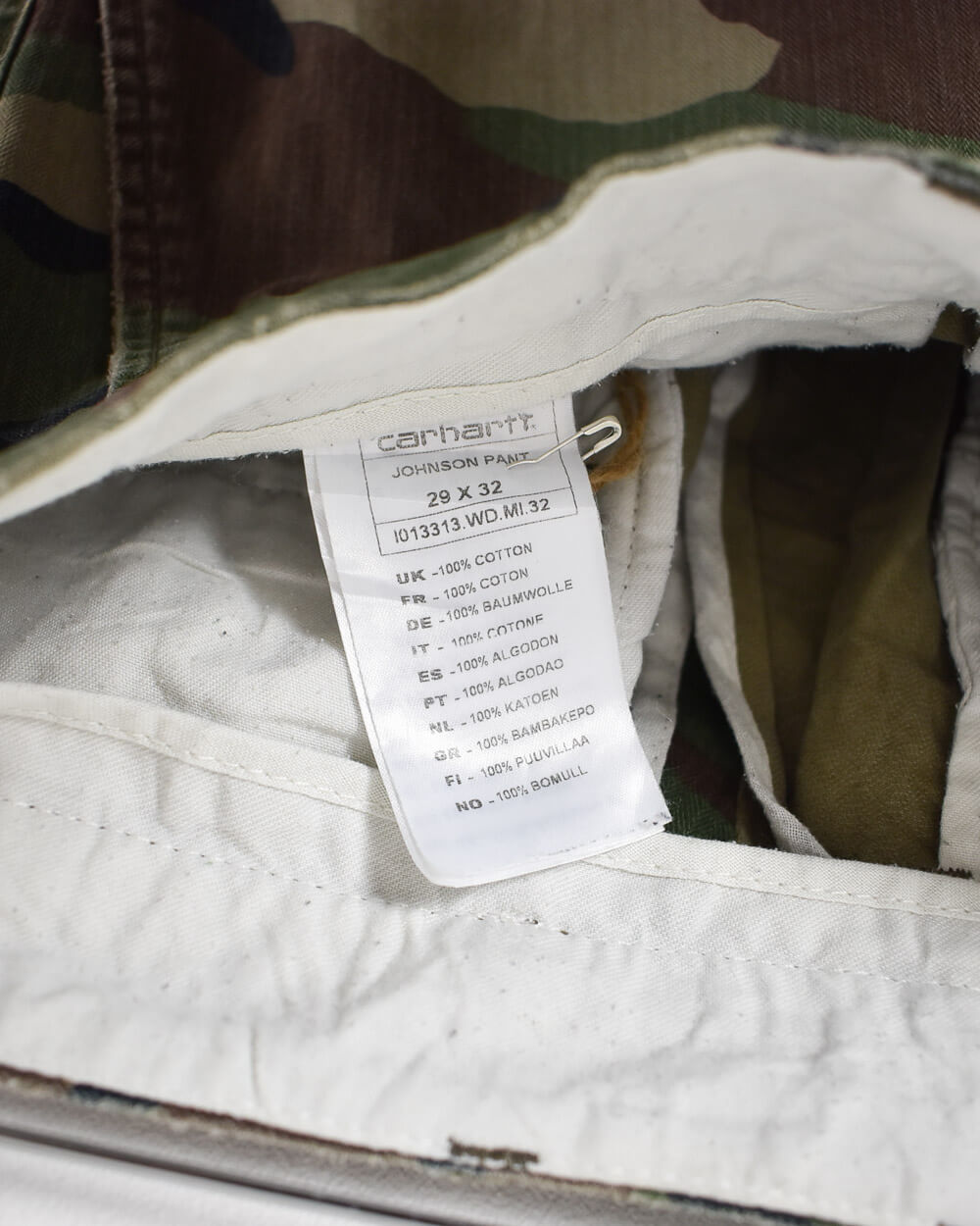 Khaki Carhartt Camo Jeans - W30 L32