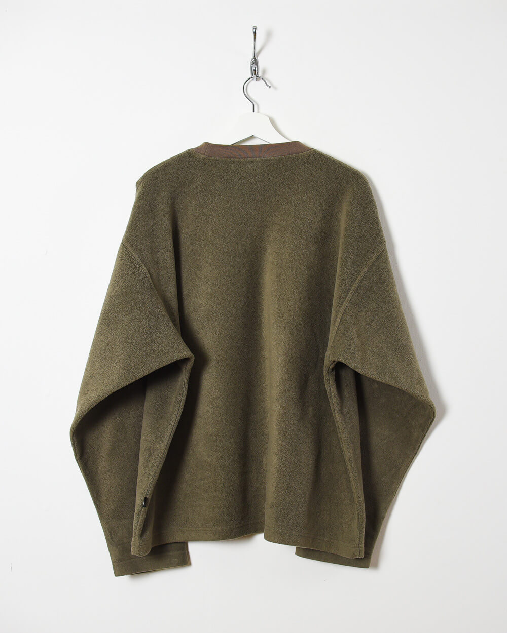 Brown Adidas Pullover Fleece - Large