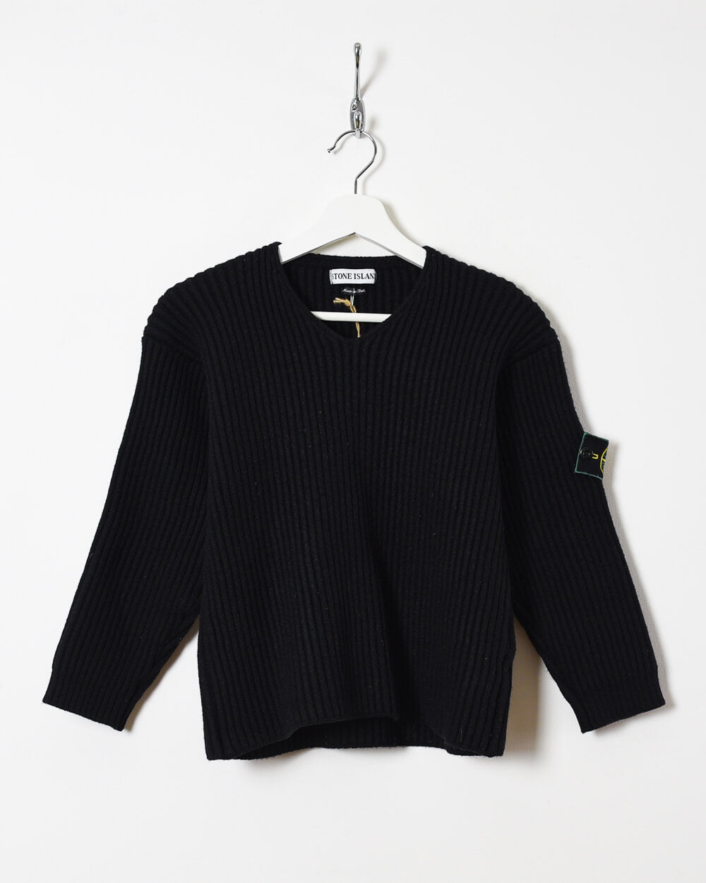 Black Stone Island Youth Knitted Sweatshirt - X-Small Women's