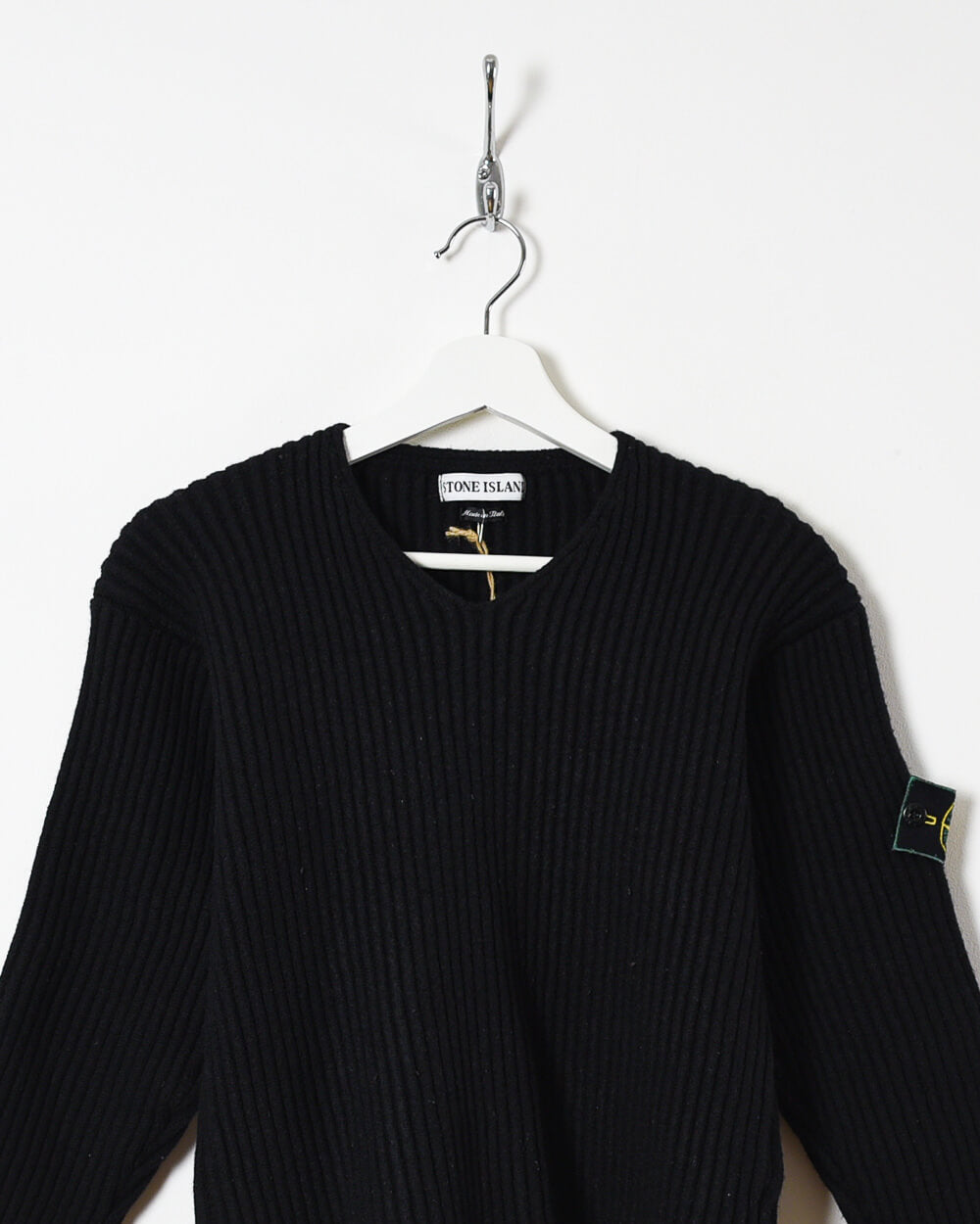 Black Stone Island Youth Knitted Sweatshirt - X-Small Women's