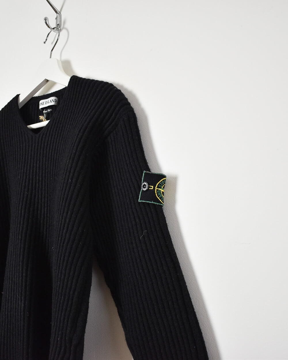 Black Stone Island Youth Knitted Sweatshirt - X-Small Women's