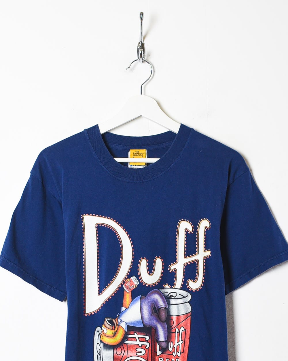 Navy The Simpsons Duff Beer Graphic T-Shirt - Small