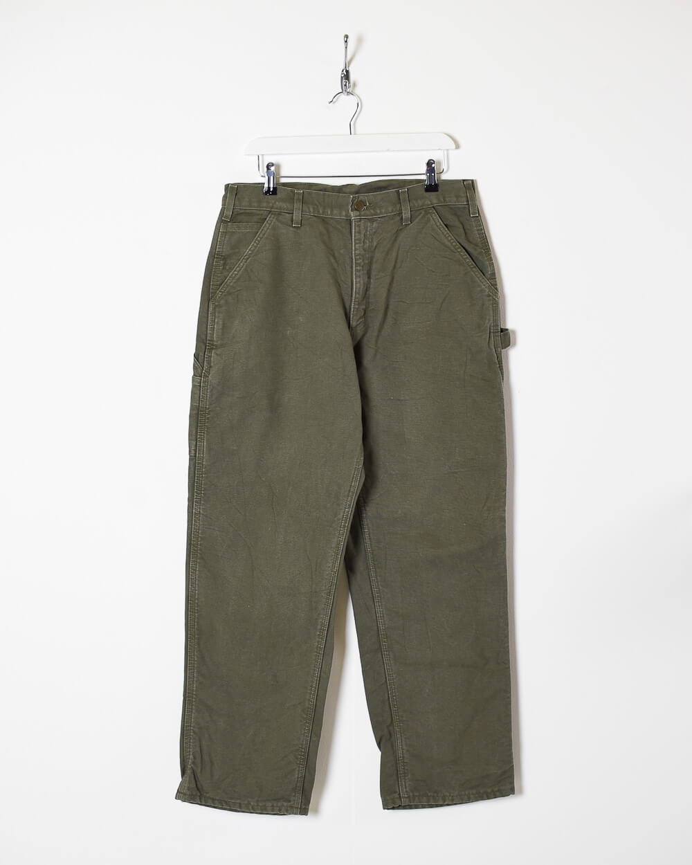 Khaki Carhartt Heavyweight Lined Carpenter Jeans - W34 L30