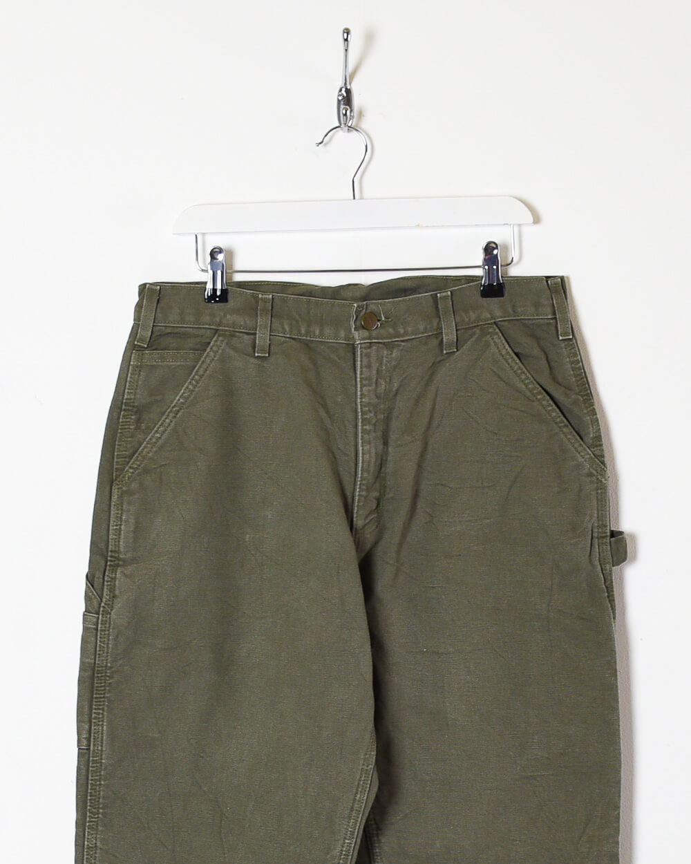 Khaki Carhartt Heavyweight Lined Carpenter Jeans - W34 L30