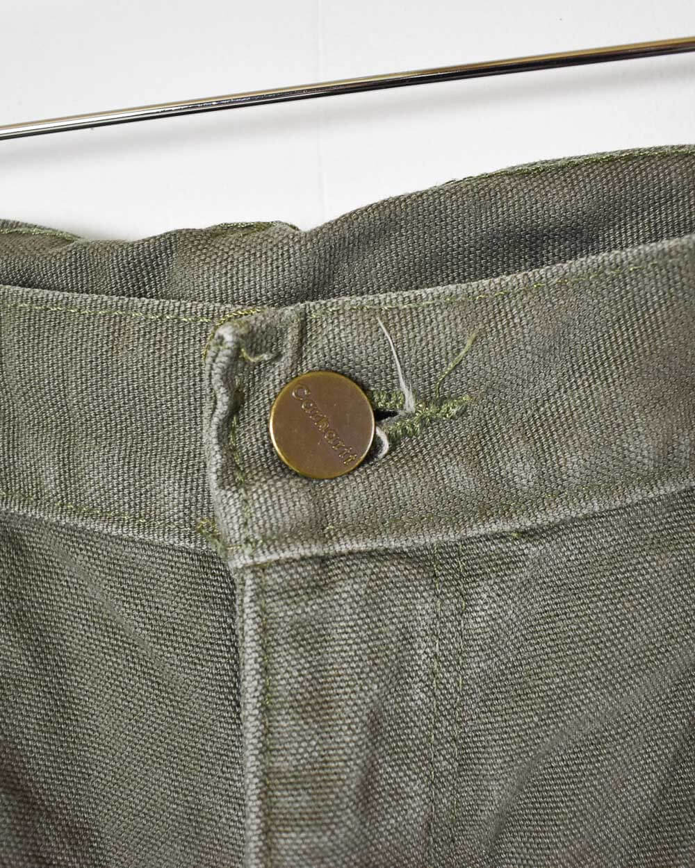 Khaki Carhartt Heavyweight Lined Carpenter Jeans - W34 L30